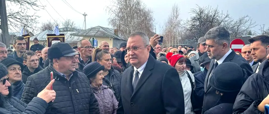 Marcel Ciolacu și Nicolae Ciucă au ajuns la funeraliile liderului PNL din Vrancea