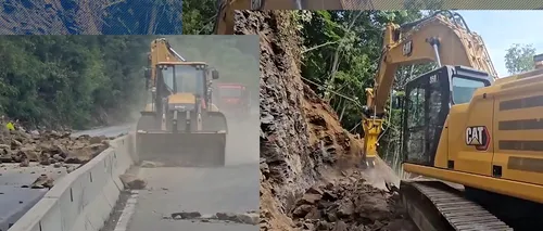 Trafic reluat pe sectorul Boița-Lazaret. Imagini în timp REAL de pe Valea Oltului