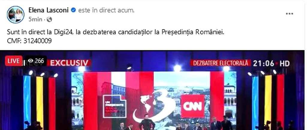 O nouă gafă marca USR. Elena Lasconi încurcă posturile de televiziune și spune că este „în direct”, deși nu se află în platou