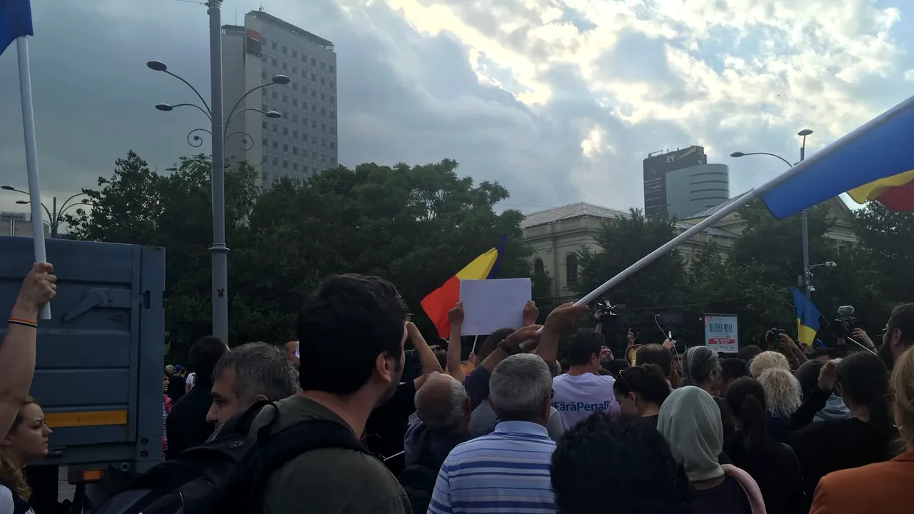 Șase protestatari din Piața Victoriei au fost amendați cu peste 9.000 de lei