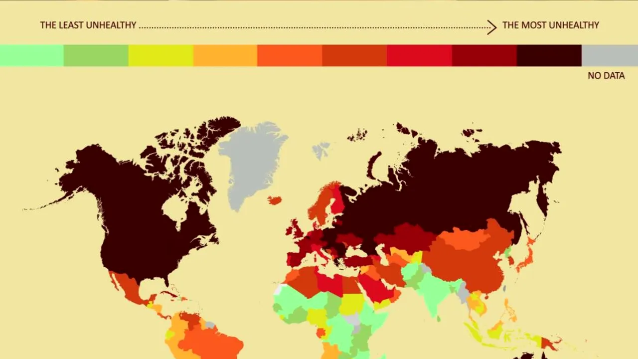Care este țara cu cei mai nesănătoși oameni din lume. Unde se situează România