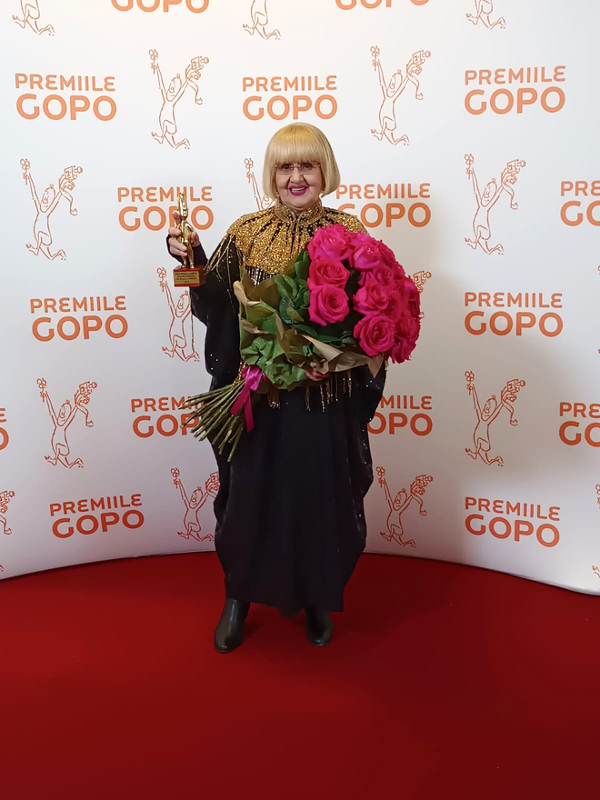 Actrița Rodica Mandache, la Gala Premiilor Gopo 2024 / Sursa foto: Facebook Premiile Gopo