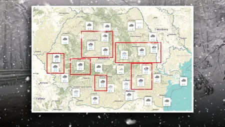 Lapovița și ninsoarea cuprind cea mai mare parte a României. ANM, pentru Gândul: „Condiții semnificative de polei”