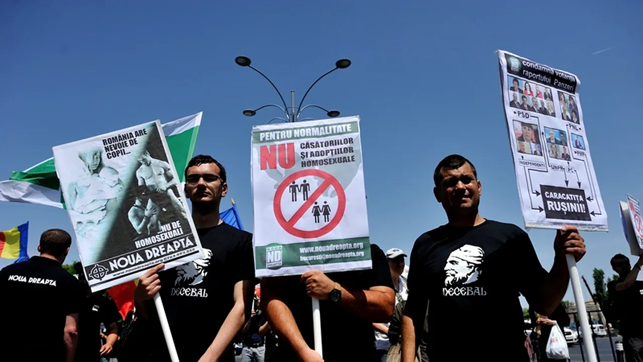 Doar 100 de persoane, la marșul pentru normalitate organizat de Noua Dreaptă