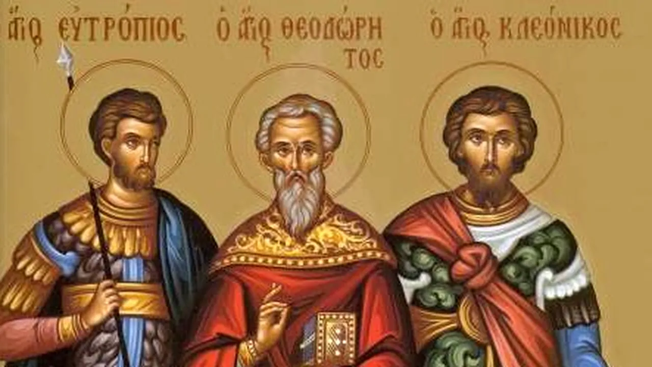 CALENDAR CREȘTIN ORTODOX, 3 martie 2020. Se face pomenirea Sfinților Mucenici Eutropiu, Cleonic și Vasilisc