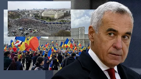 PROTEST de ziua lui Georgescu: Marele sărbătorit, absent/ Oamenii au cerut „Turul doi, înapoi!”/ Mii de persoane în Piața Victoriei