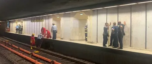 O defecțiune tehnică s-a produs la metrou. Cum au acționat echipajele de intervenție - VIDEO