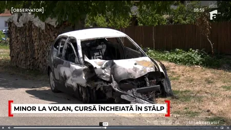 Cursă nebună pe o șosea din Bihor: Trei fraţi, de 9, 13 și 15 ani, au furat mașina părinților. Cum s-a terminat „aventura”
