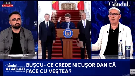 Enigma Nicușor Dan. Bușcu: E amator din perspectivă politică/Nu știu cât de conștient este de ceea ce se întâmplă