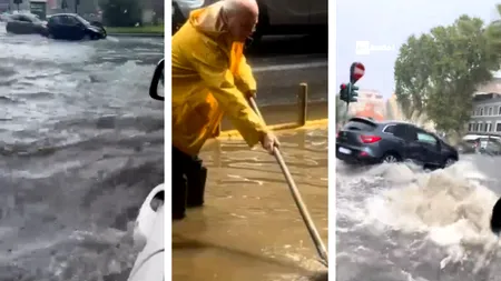 O furtună violentă, cu grindină și rafale puternice de vânt a lovit Roma. În câteva minute, străzile s-au inundat complet, iar traficul a fost paralizat