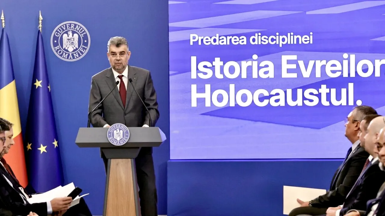 VIDEO | Istoria Evreilor și Holocaustul devine disciplină la nivel național. Ciolacu: „Trebuie să ne educăm tinerii în spiritul patriotismului”