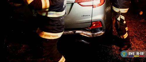 FOTO | Zeci de mașini avariate în București și Ilfov, din cauza fenomenelor meteo
