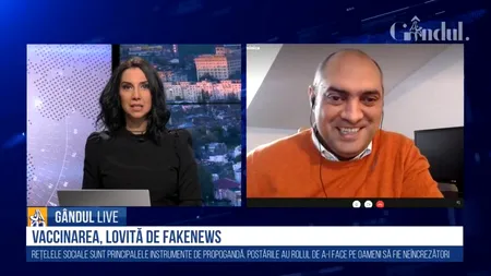GÂNDUL LIVE. Sociologul Gelu Duminică, despre fake news-urile despre vaccinare: „Suntem locul 1 la analfabetism, dar toți ne pricepem la 5G și vaccinuri...”