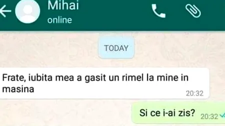 BANCUL ZILEI | „Iubita mea a găsit un rimel la mine în mașină”