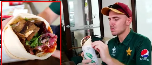 Reacția virală a unui turist canadian după ce a mâncat o shaorma cu de toate de 25 de lei, în București