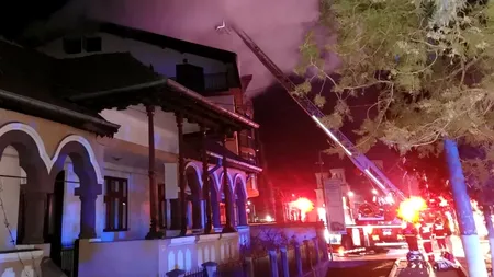 INCENDIU devastator la o pensiune din Călimănești/O persoană a decedat (FOTO&VIDEO)