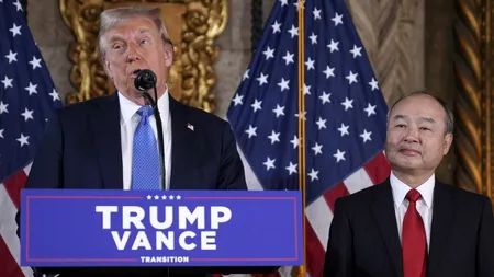 SoftBank va investi 100 de miliarde de dolari în SUA. Anunțul făcut de Donald Trump