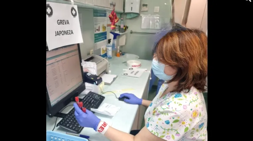 FOTO | Grevă japoneză în spitalele din România. Personalul medical, nemulțumit de salarii, anunță că va protesta, joi, în fața Guvernului
