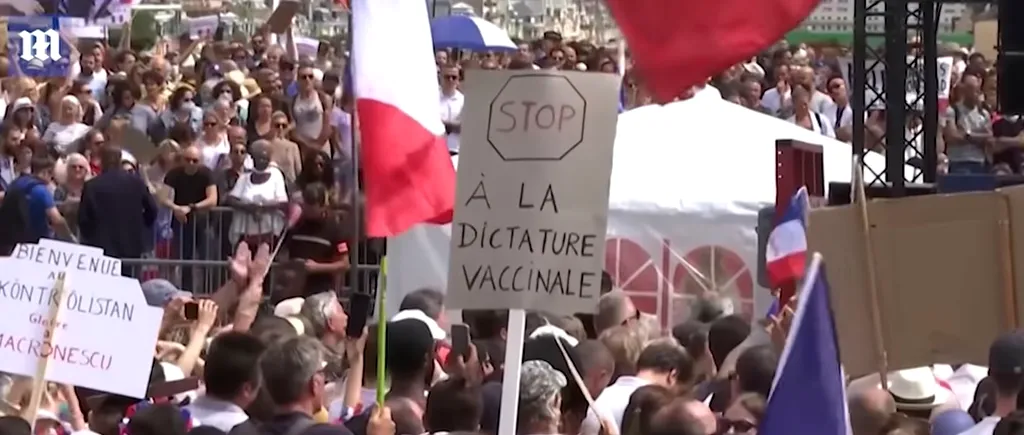 Proteste de amploare în Italia și Franța împotriva permisiului COVID. „Stop dictatorii vaccinării!” - VIDEO