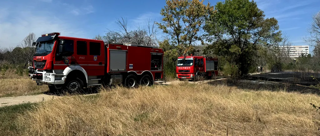 Încă un incendiu de vegetație în parcul IOR din Capitală/ Două hectare au fost pârjolite