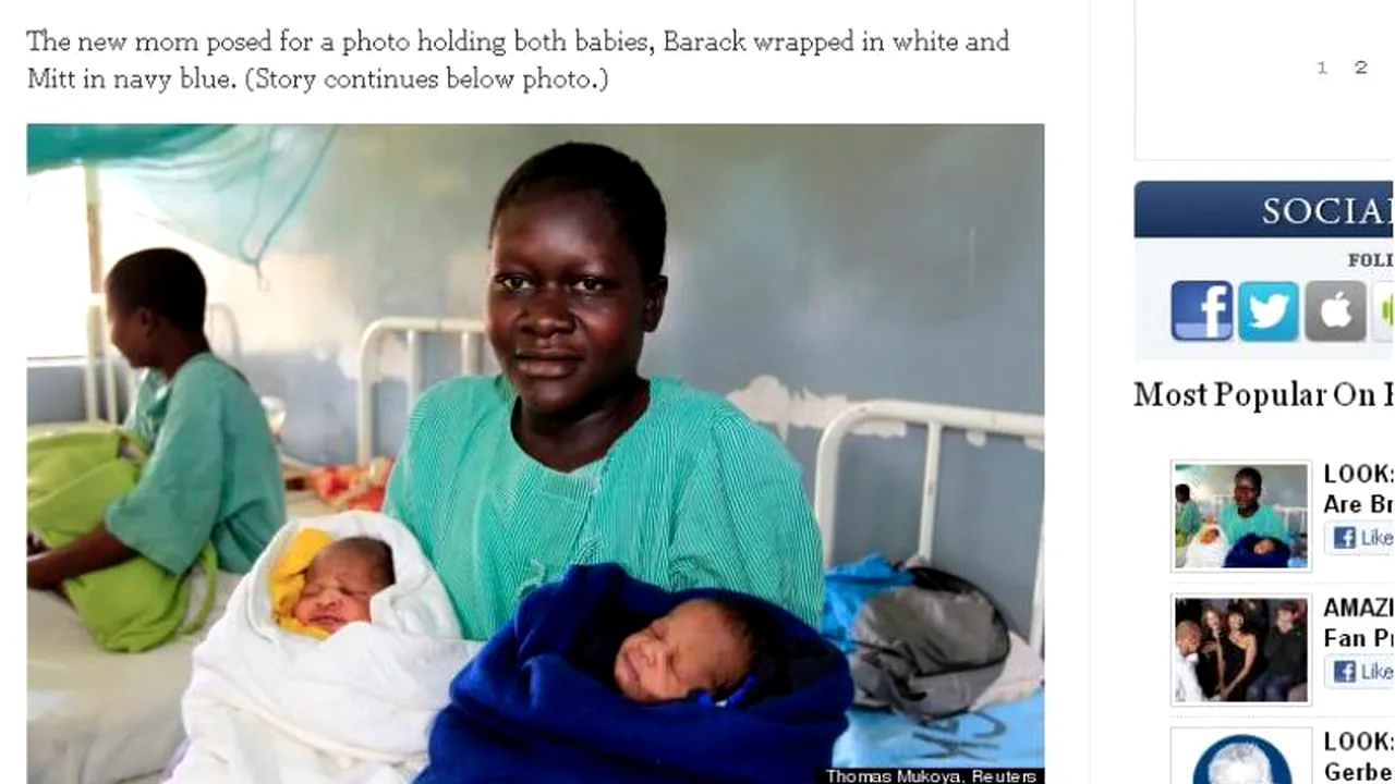 S-au născut gemenii Barack Obama și Mitt Romney