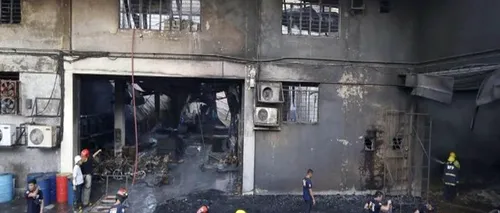 Incendiu nimicitor la o fabrică de pantofi din Manila. Ne-am grăbit cu toții spre ieșirea de urgență