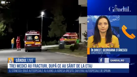 GÂNDUL LIVE. Georgiana Stănescu, corespondent GÂNDUL Craiova, despre incendiul de la Spitalul de Psihiatrie: Cel mai probabil, pompierii au greșit adresa pentru că cele două spitale sunt în aceeași zonă | VIDEO