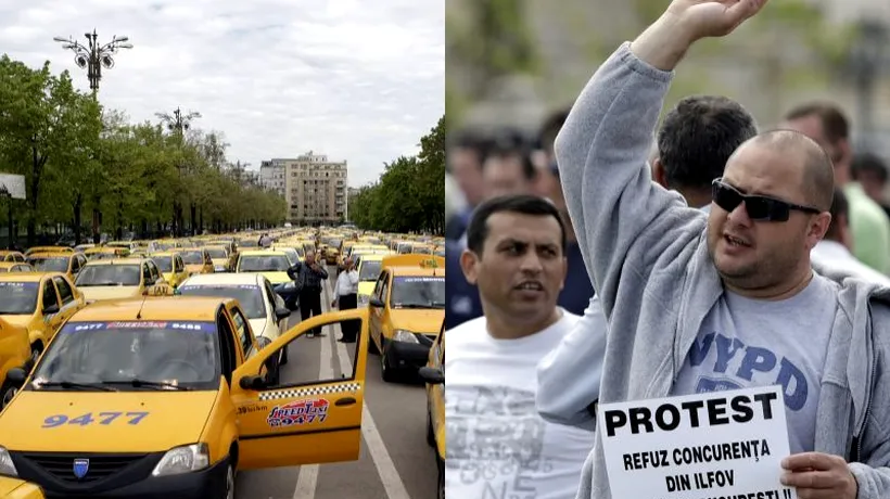 Taximetriștii au încheiat protestul de la Palatul Parlamentului și renunță la mitingul de miercuri 