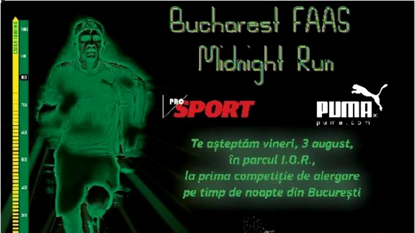 Bucharest FAAS Midnight Run: Primul concurs de alergare la miezul nopții, desfășurat în București
