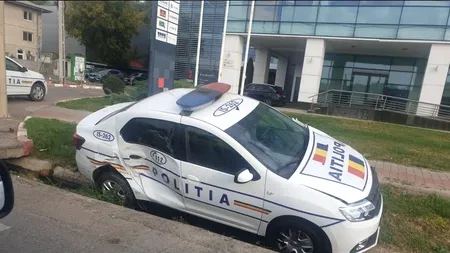 ACCIDENT în Iași. Două autospeciale de Poliție s-au ciocnit