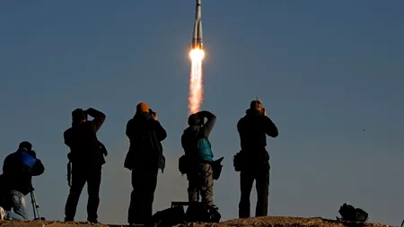 Torța Jocurilor Olimpice, purtată pentru prima dată în istorie în spațiu
