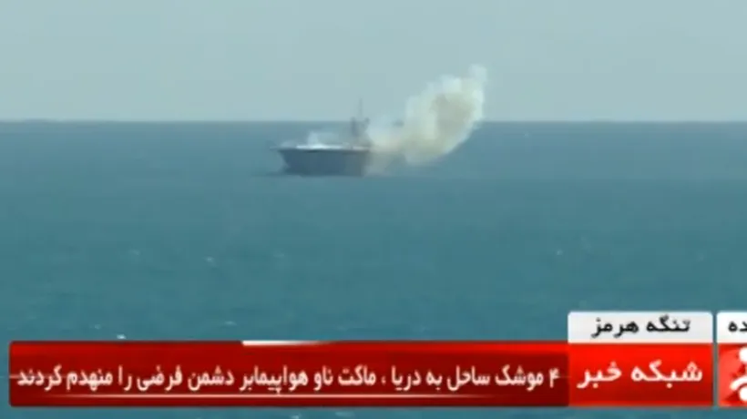 Iranul a distrus un portavion american: s-a întâmplat în cadrul unui exercițiu naval