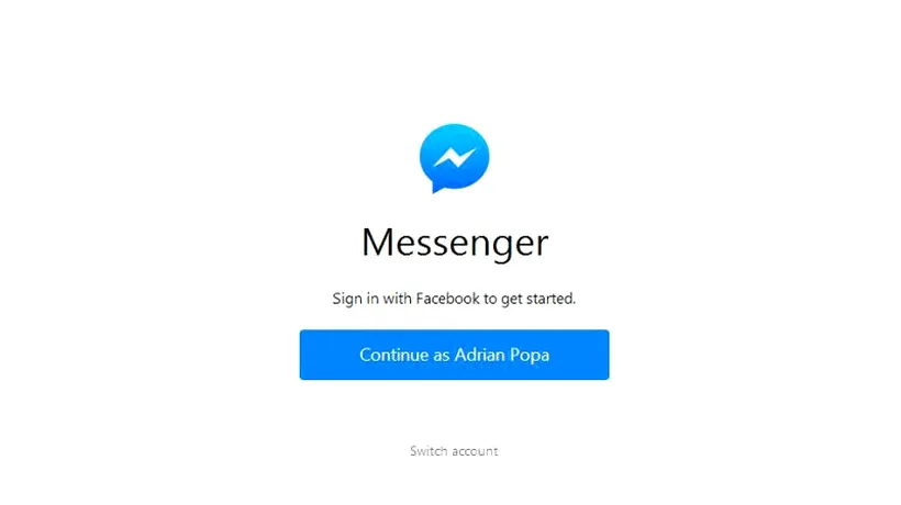Facebook a lansat o versiune pentru web a aplicației Messenger