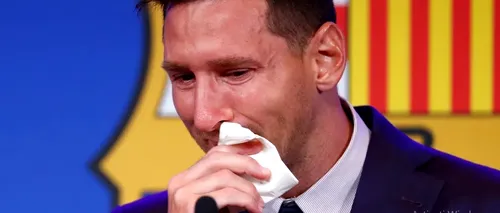 Val de ironii pe net după ce un internaut a pus la vânzare șervețelul cu care Messi și-ar fi șters lacrimile la conferința de adio de la FC Barcelona