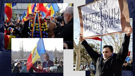 PROTEST Piața Victoriei: Susținătorii lui Georgescu au forțat cordoanele jandarmilor și-au dat cu petarde/ Marian Vanghelie, printre manifestanți