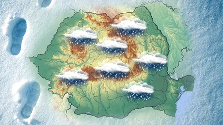 Ninge în mare parte a țării. Românii vor avea parte de un Crăciun cu zăpadă, așa cum nu s-a mai întâmplat în ultimii ani