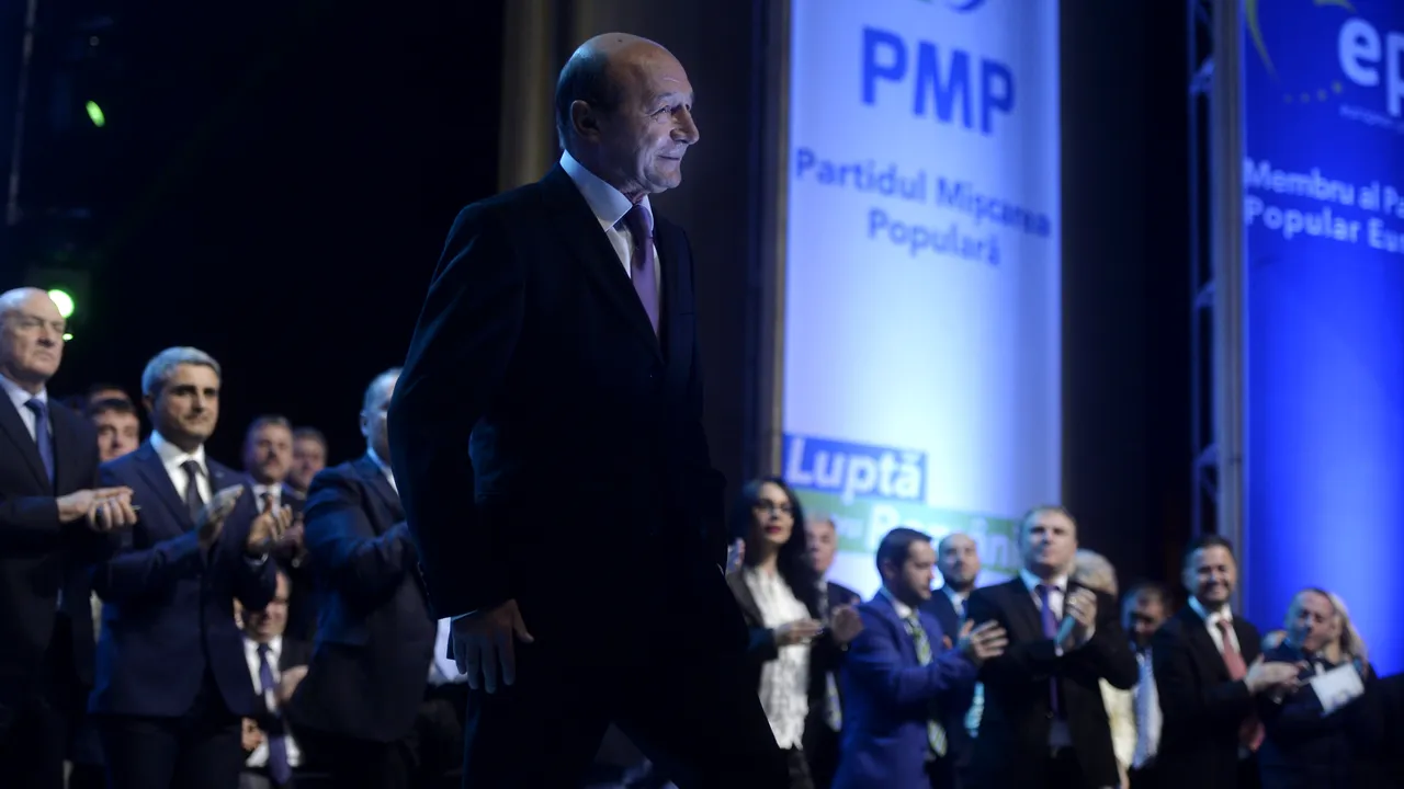 PMP și-a lansat candidații în atmosferă de stadion. Băsescu: Voi bântui țara. Mulți din sistem știu că eu știu