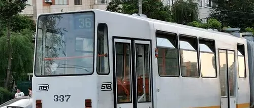 Încă un tramvai a deraiat în Capitală, pe linia 36