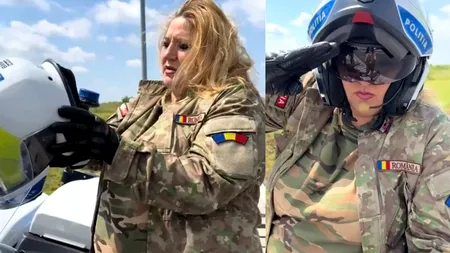 Diana Șoșoacă, luată în vizor de POLIȚIA ROMÂNĂ, după ce s-a urcat pe motocicleta IGPR, într-un clip de campanie