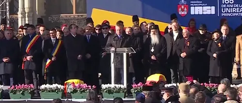 Nicolae Ciucă, la Iași, pe scena din Piața Unirii: „Să ne unim pentru a apăra România de oportuniști, de populiști”