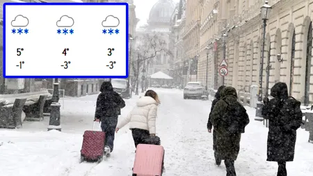 Vortex polar | Meteorologii Accuweather anunță ninsori viscolite în aproape toată România