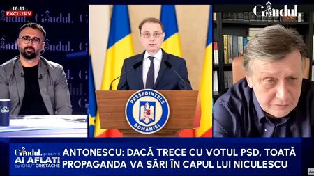Crin Antonescu, avertisment pentru Luca Niculescu: Toată propaganda hashtag va sări în capul lui