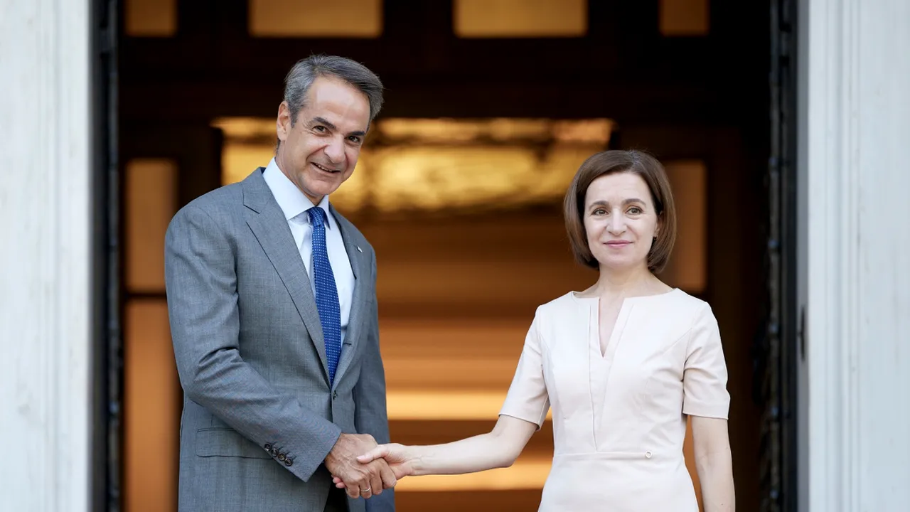 Maia Sandu, după reuniunea de la Atena și întâlnirea cu premierul grec Mitsotákis: ”Avem PRIETENI puternici în UE, ne sunt alături”
