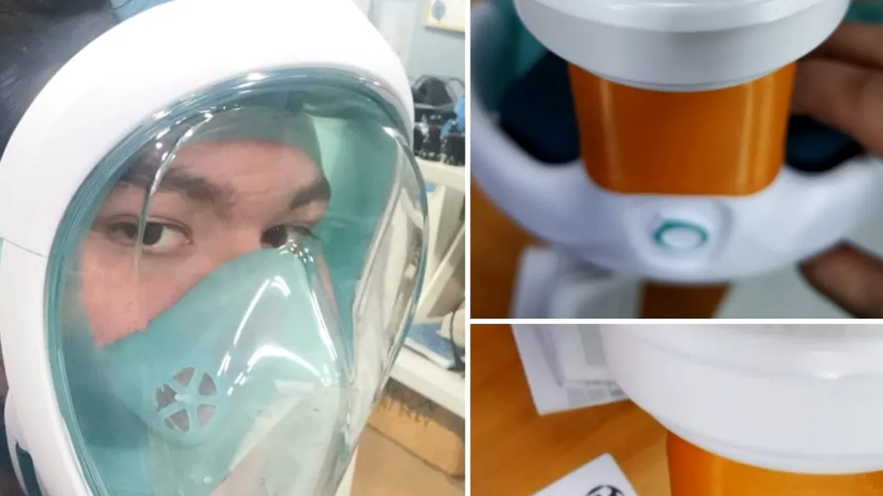 Măștile de snorkeling ar putea fi folosite în lupta împotriva COVID-19