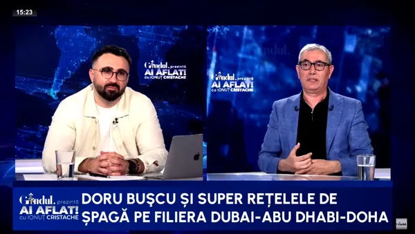 Doru Bușcu: „Dacă vrei să arestezi pe cineva repede, trimiți câteva dube la DUBAI”