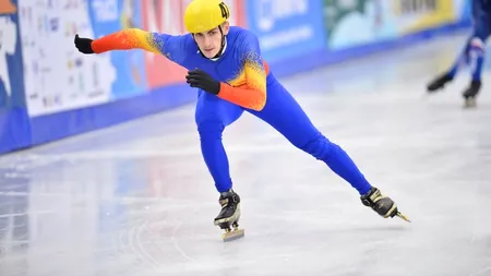 FOTE 2013. Medaliatul cu aur și argint la patinaj, Emil Imre, este nevoit să se descurce cu o singură pereche de patine. Răspunsul Federației: 