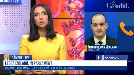 GÂNDUL LIVE. Dan Vâlceanu, PNL: „România nu a avut o legislație specifică pentru asemenea situații”