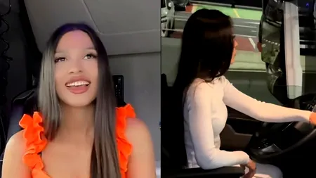 Povestea șoferiței de TIR care face senzație pe șosele. Are doar 1,53 m înălțime, dar conduce un mastodont de zeci de tone