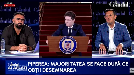 Gheorghe Piperea susține că ar fi un bun premier: „Mi-aș putea asuma această responsabilitate” / „România are nevoie de un specialist în insolvență” / „Firesc ar fi să avem guvern PSD-AUR”