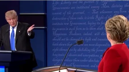 Cum au reacționat vedetele după dezbaterea dintre Trump și Clinton: 